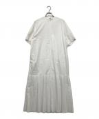 HYKEハイク）の古着「T/C PLEATED SHIRT DRESS」｜ホワイト