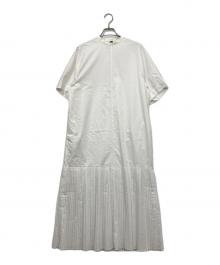 HYKE（ハイク）の古着「T/C PLEATED SHIRT DRESS」｜ホワイト