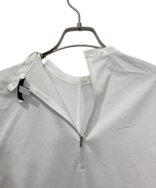 HYKE（ハイク）HYKE (ハイク) T/C PLEATED SHIRT DRESS ホワイト サイズ:1の古着・服飾アイテム