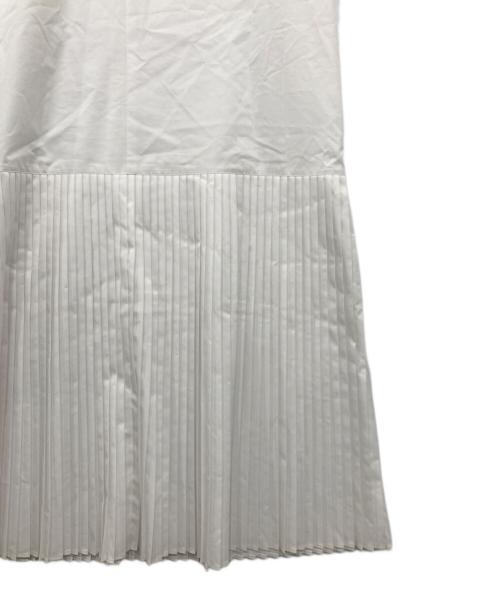 HYKE（ハイク）HYKE (ハイク) T/C PLEATED SHIRT DRESS ホワイト サイズ:1の古着・服飾アイテム