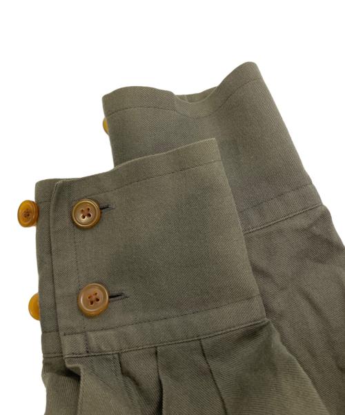 Vivienne Westwood RED LABEL（ヴィヴィアンウエストウッドレッドレーベル）Vivienne Westwood RED LABEL (ヴィヴィアンウエストウッドレッドレーベル) オーブ刺繍スタンドカラーブラウス オリーブ サイズ:00の古着・服飾アイテム