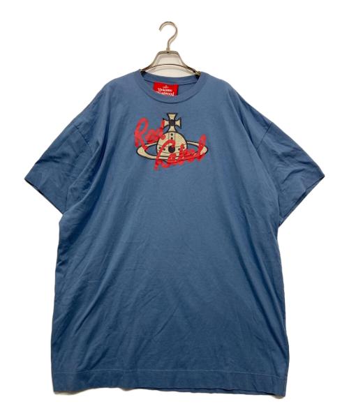 Vivienne Westwood RED LABEL（ヴィヴィアンウエストウッドレッドレーベル）Vivienne Westwood RED LABEL (ヴィヴィアンウエストウッドレッドレーベル) カットソーワンピース ブルー サイズ:00の古着・服飾アイテム