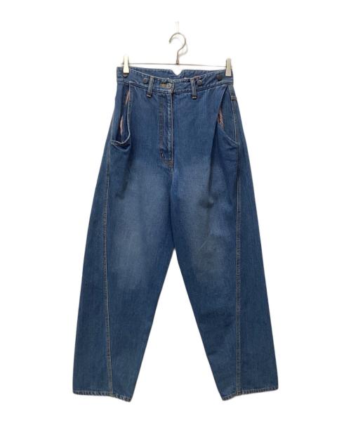 Vivienne Westwood RED LABEL（ヴィヴィアンウエストウッドレッドレーベル）Vivienne Westwood RED LABEL (ヴィヴィアンウエストウッドレッドレーベル) オーブ刺繍デニムパンツ インディゴ サイズ:2の古着・服飾アイテム