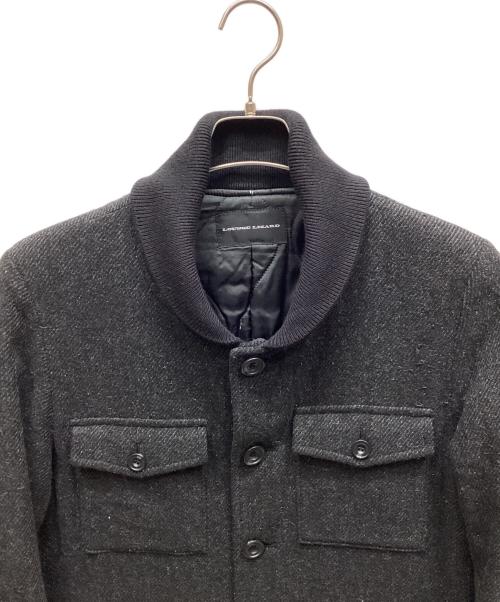 LOUNGE LIZARD（ラウンジリザード）LOUNGE LIZARD (ラウンジリザード) ツイードコート ブラック サイズ:2の古着・服飾アイテム