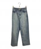 YANUKヤヌーク）の古着「JOAN ルーズストレート デニムパンツ」｜インディゴ