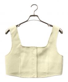 ebure（エブール）の古着「リバーメルトン ビスチェベスト」｜グリーン