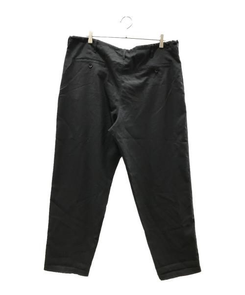 GROUND Y（グラウンドワイ）GROUND Y (グラウンドワイ) ギャバウエストヒモパンツ ブラック サイズ:3の古着・服飾アイテム