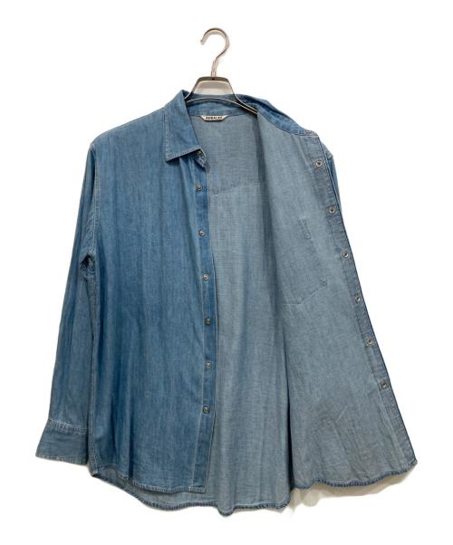 AURALEE（オーラリー）AURALEE (オーラリー) Selvedge Super Light Denim Shirt インディゴ サイズ:3の古着・服飾アイテム