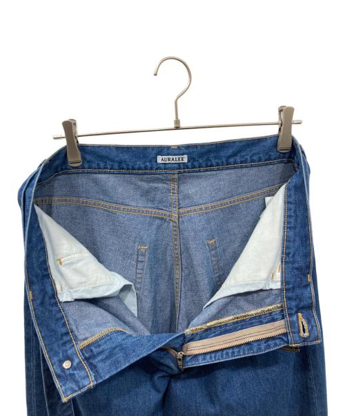 AURALEE（オーラリー）AURALEE (オーラリー) SELVEDGE LIGHT OZ DENIM BELTED パンツ インディゴ サイズ:5の古着・服飾アイテム