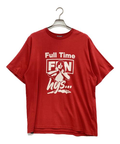 Hysteric Glamour（ヒステリックグラマー）Hysteric Glamour (ヒステリックグラマー) FULLTIME FUN T-SHIRTS/02241CT07 レッド サイズ:SIZE XLの古着・服飾アイテム