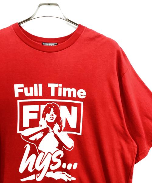 Hysteric Glamour（ヒステリックグラマー）Hysteric Glamour (ヒステリックグラマー) FULLTIME FUN T-SHIRTS/02241CT07 レッド サイズ:SIZE XLの古着・服飾アイテム