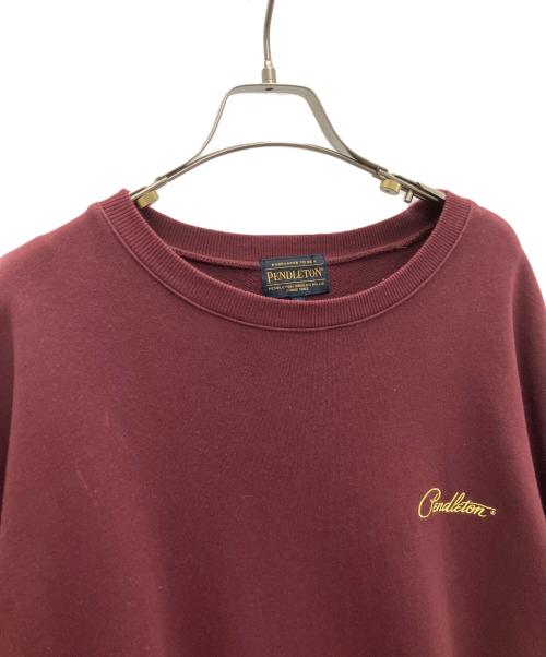 PENDLETON（ペンドルトン）PENDLETON (ペンドルトン) ロゴ刺繍スウェット ブラウン サイズ:Lの古着・服飾アイテム
