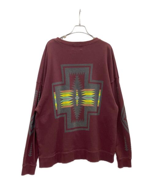 PENDLETON（ペンドルトン）PENDLETON (ペンドルトン) ロゴ刺繍スウェット ブラウン サイズ:Lの古着・服飾アイテム