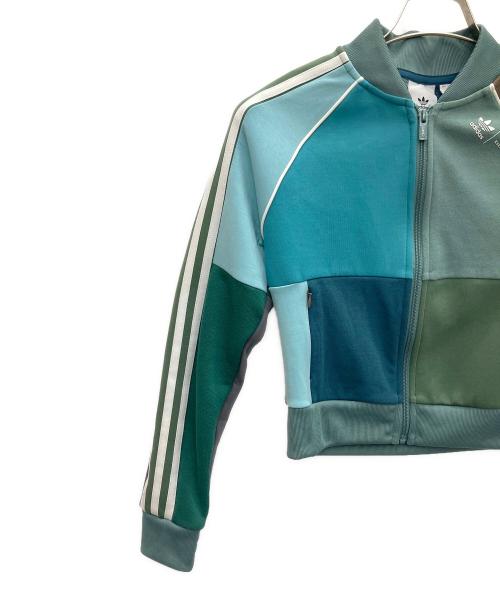 adidas（アディダス）adidas (アディダス) KSENIA SCHNAIDER (クセニア シュナイダー) ショートトラックジャケット カーキ サイズ:Sの古着・服飾アイテム