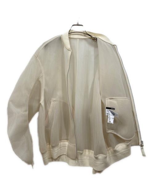 styling/（スタイリング）styling/ (スタイリング) ハイフォルムシアーブルゾン アイボリー サイズ:1の古着・服飾アイテム