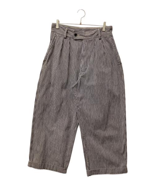 45R（フォーティファイブ・アール）45R (フォーティファイブ・アール) 麦比古デニムのシャルロットバギー(重） ダッシュインディゴヒッコリー サイズ:4の古着・服飾アイテム