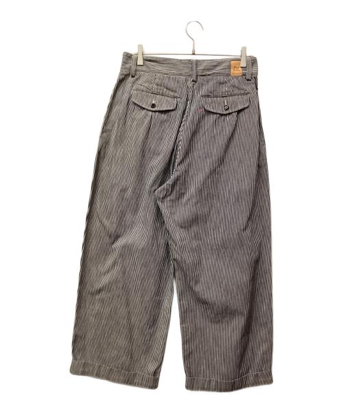 45R（フォーティファイブ・アール）45R (フォーティファイブ・アール) 麦比古デニムのシャルロットバギー(重） ダッシュインディゴヒッコリー サイズ:4の古着・服飾アイテム