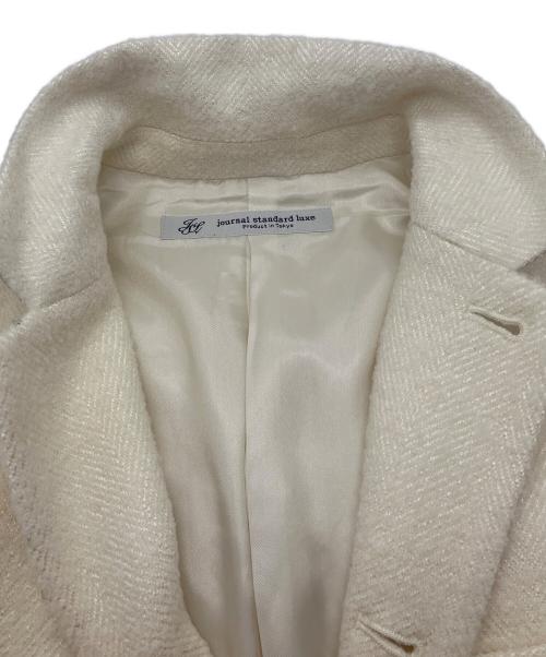 journal standard luxe（ジャーナルスタンダード ラックス）JOURNAL STANDARD LUXE (ジャーナルスタンダード ラックス) ツイードヘリンベスト ホワイト サイズ:freeの古着・服飾アイテム