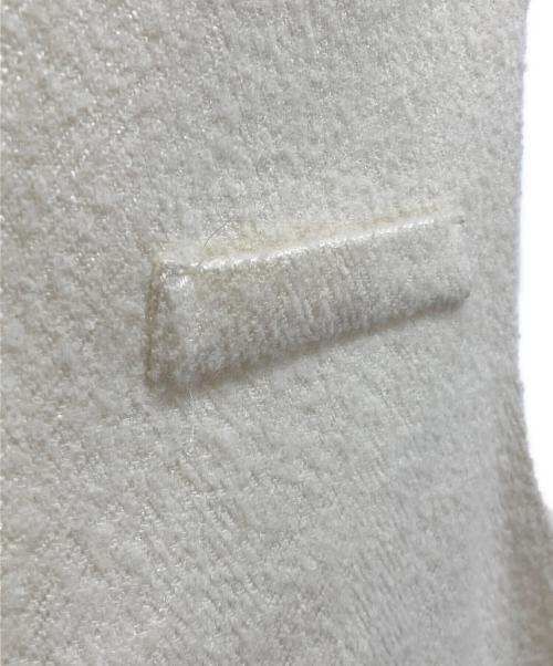 journal standard luxe（ジャーナルスタンダード ラックス）JOURNAL STANDARD LUXE (ジャーナルスタンダード ラックス) ツイードヘリンベスト ホワイト サイズ:freeの古着・服飾アイテム