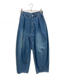 journal standard L'essage（ジャーナルスタンダード レサージュ）の古着「デニムカーブパンツ」｜ブルー