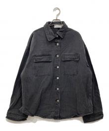 LONSLAN（ロンスラン）の古着「ブラックデニムジャケット」｜ブラック
