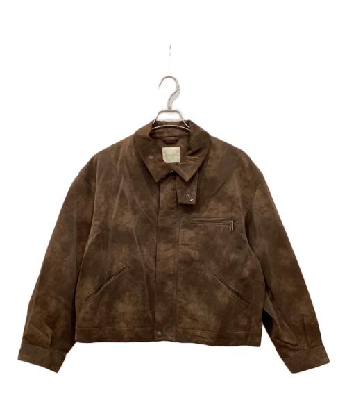 FREAK'S STORE（フリークスストア）FREAK'S STORE (フリークスストア) フェード加工 レザレットブルゾン ブラウン サイズ:FREEの古着・服飾アイテム