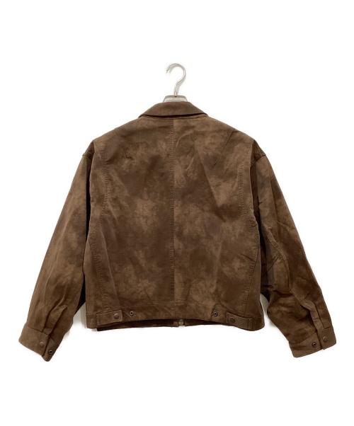 FREAK'S STORE（フリークスストア）FREAK'S STORE (フリークスストア) フェード加工 レザレットブルゾン ブラウン サイズ:FREEの古着・服飾アイテム