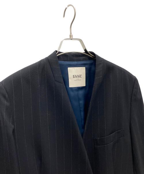 L'ESSAGE JOURNAL STANDARD（ジャーナルスタンダードレサージュ）L'ESSAGE JOURNAL STANDARD (ジャーナルスタンダードレサージュ) HT/WOOL ビッグジャケット ネイビー サイズ:SIZEFREEの古着・服飾アイテム