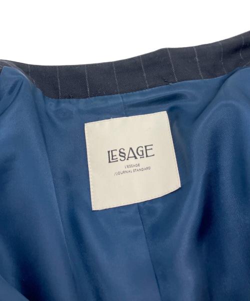 L'ESSAGE JOURNAL STANDARD（ジャーナルスタンダードレサージュ）L'ESSAGE JOURNAL STANDARD (ジャーナルスタンダードレサージュ) HT/WOOL ビッグジャケット ネイビー サイズ:SIZEFREEの古着・服飾アイテム