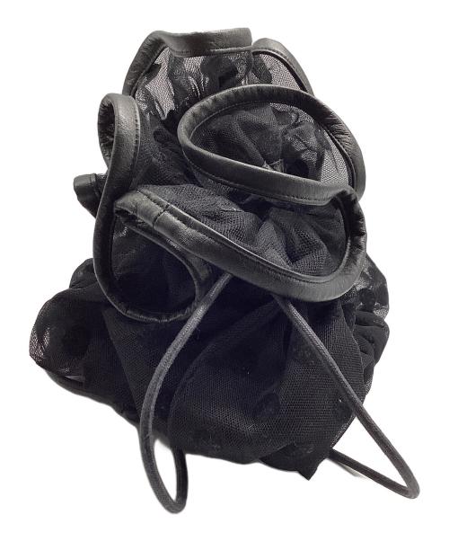 LUDLOW（ラドロー）LUDLOW (ラドロー) チュールショルダーバッグ ブラックの古着・服飾アイテム