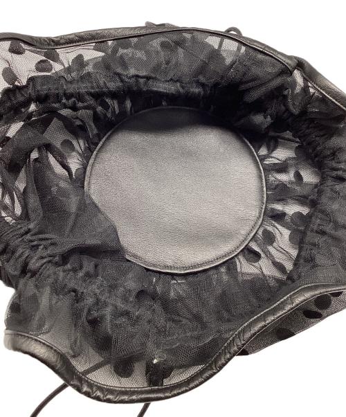 LUDLOW（ラドロー）LUDLOW (ラドロー) チュールショルダーバッグ ブラックの古着・服飾アイテム