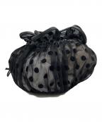 LUDLOWラドロー）の古着「チュールショルダーバッグ」｜ブラック