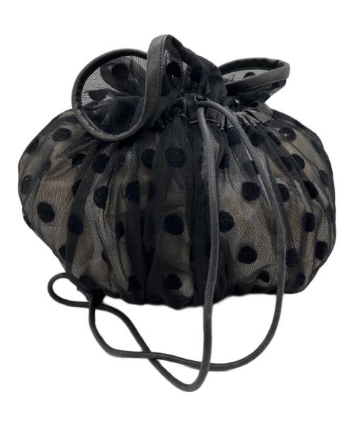 LUDLOW（ラドロー）LUDLOW (ラドロー) チュールショルダーバッグ ブラックの古着・服飾アイテム