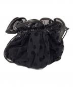 LUDLOWラドロー）の古着「チュールショルダーバッグ」｜ブラック