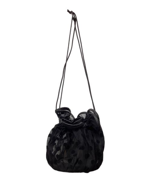 LUDLOW（ラドロー）LUDLOW (ラドロー) チュールショルダーバッグ ブラックの古着・服飾アイテム