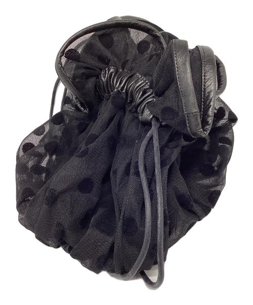 LUDLOW（ラドロー）LUDLOW (ラドロー) チュールショルダーバッグ ブラックの古着・服飾アイテム