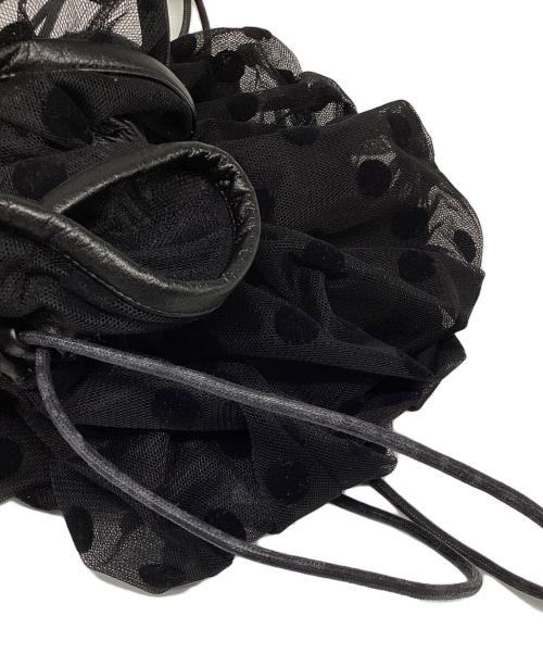 LUDLOW（ラドロー）LUDLOW (ラドロー) チュールショルダーバッグ ブラックの古着・服飾アイテム