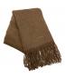 HERMES（エルメス）の古着「カシミヤフリンジマフラー」｜ブラウン