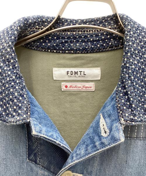 FDMTL（ファンダメンタル）FDMTL (ファンダメンタル) 刺し子クレイジーパターンカバーオール インディゴ サイズ:Mの古着・服飾アイテム