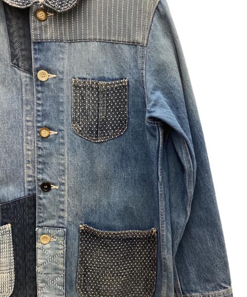 FDMTL（ファンダメンタル）FDMTL (ファンダメンタル) 刺し子クレイジーパターンカバーオール インディゴ サイズ:Mの古着・服飾アイテム