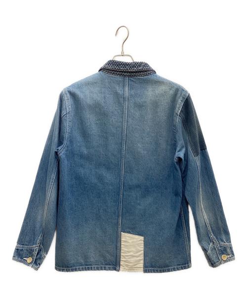 FDMTL（ファンダメンタル）FDMTL (ファンダメンタル) 刺し子クレイジーパターンカバーオール インディゴ サイズ:Mの古着・服飾アイテム