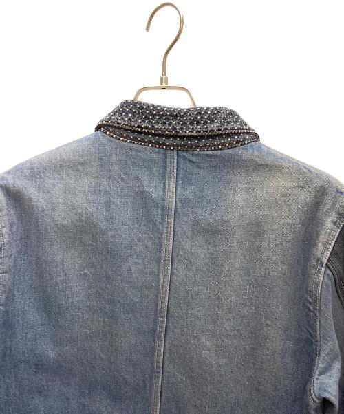 FDMTL（ファンダメンタル）FDMTL (ファンダメンタル) 刺し子クレイジーパターンカバーオール インディゴ サイズ:Mの古着・服飾アイテム