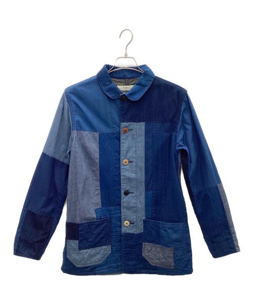 FDMTL（ファンダメンタル）FDMTL (ファンダメンタル) 刺し子クレイジーパターンカバーオール インディゴ サイズ:サイズ2の古着・服飾アイテム