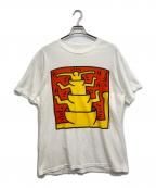 GUGGENHEIM MUSEUMグッゲンハイムミュージアム）の古着「90'sKeith Haring Tshirt」｜ホワイト