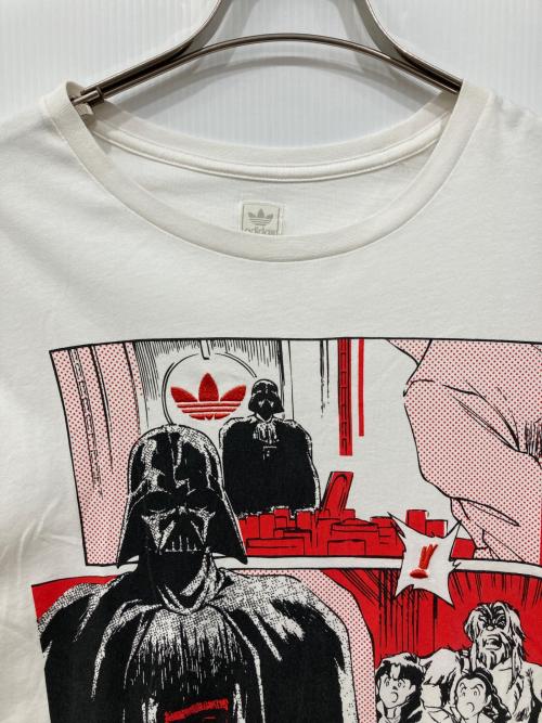 adidas Originals（アディダスオリジナル）adidas originals (アディダスオリジナル) STAR WARS (スターウォーズ) 半袖Tシャツ ホワイト サイズ:XLの古着・服飾アイテム