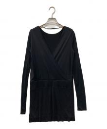 Maison Martin Margiela 4（メゾンマルタンマルジェラ4）の古着「長袖ワンピース」｜ブラック