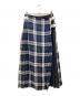 O'NEIL OF DUBLIN（オニールオブダブリン）の古着「チェックロングキルトスカート」｜ネイビー