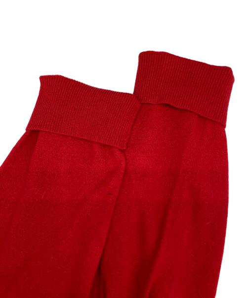 49AV junko shimada（フォーティーナインアベニュージュンコシマダ）49AV junko shimada (フォーティーナインアベニュージュンコシマダ) カシミヤブレンドニットジップパーカー レッド サイズ:38の古着・服飾アイテム