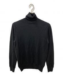 FEDELI（フェデーリ）の古着「カシミヤシルクニット」｜ブラック