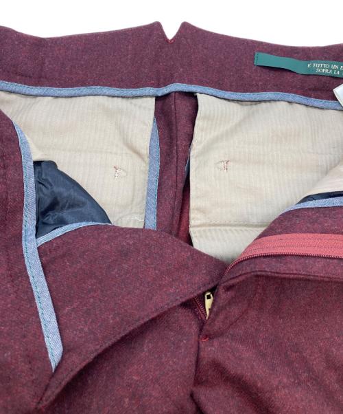 BERWICH（ベルウィッチ）BERWICH (バーウィック) スコッチプリーツパンツ ボルドー サイズ:42の古着・服飾アイテム